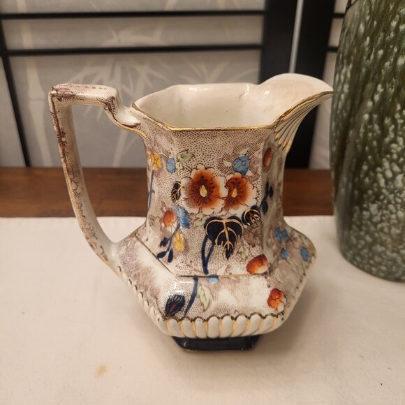 Victorian Era Keeling Staffordshire Losol Ware Jug Pitcher - Picture 4 of 10